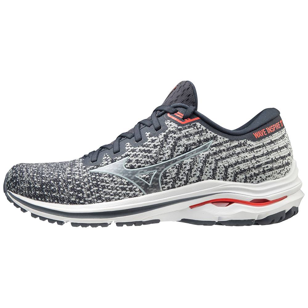 Zapatillas Running Mizuno Wave Inspire 17 WAVEKNIT Hombre Gris/Blancas Comprar DFSP-63825